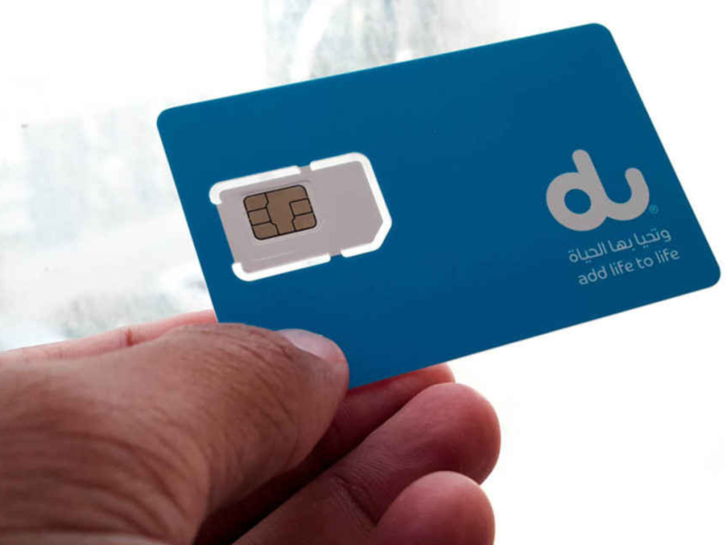 sim du lịch Dubai nhà mạng DU