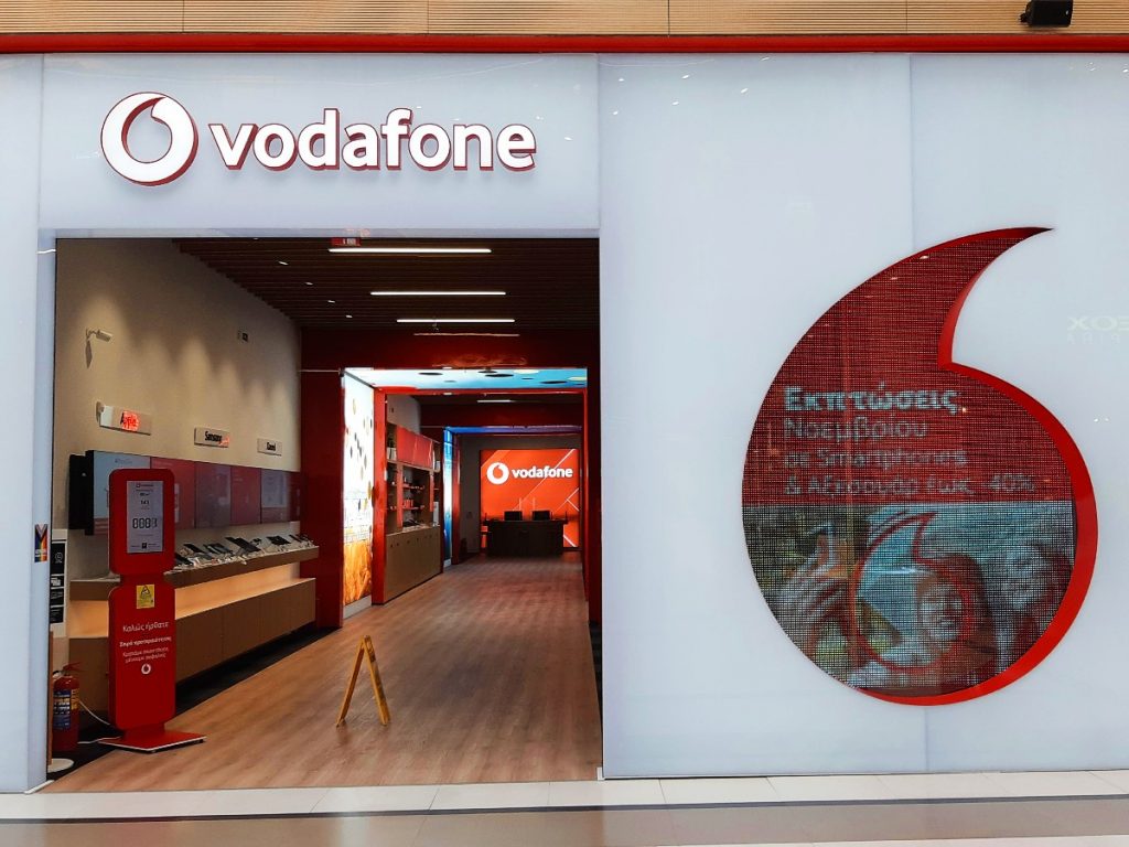 Sim du lịch Hy Lạp tại cửa hàng của nhà mạng Vodafone