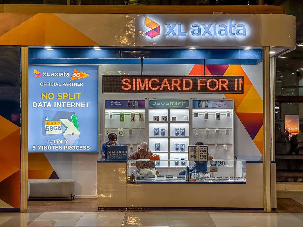 sim du lịch Indonesia nhà mạng XL Axiata