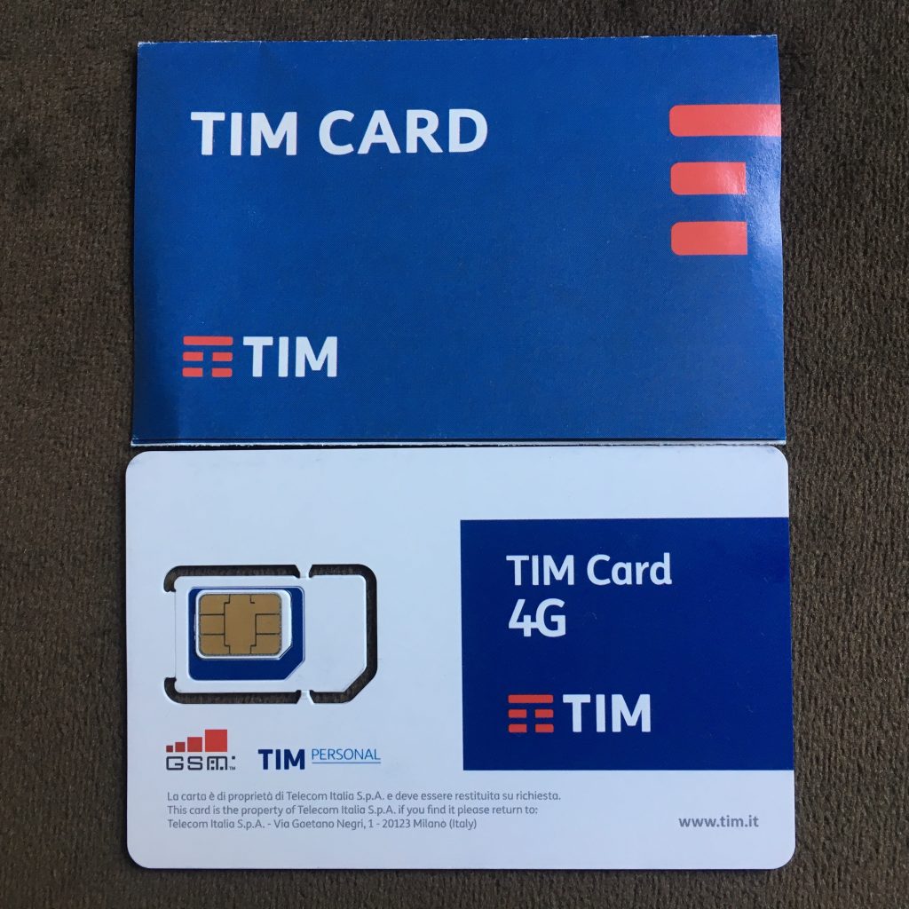 sim du lịch Ý TIM