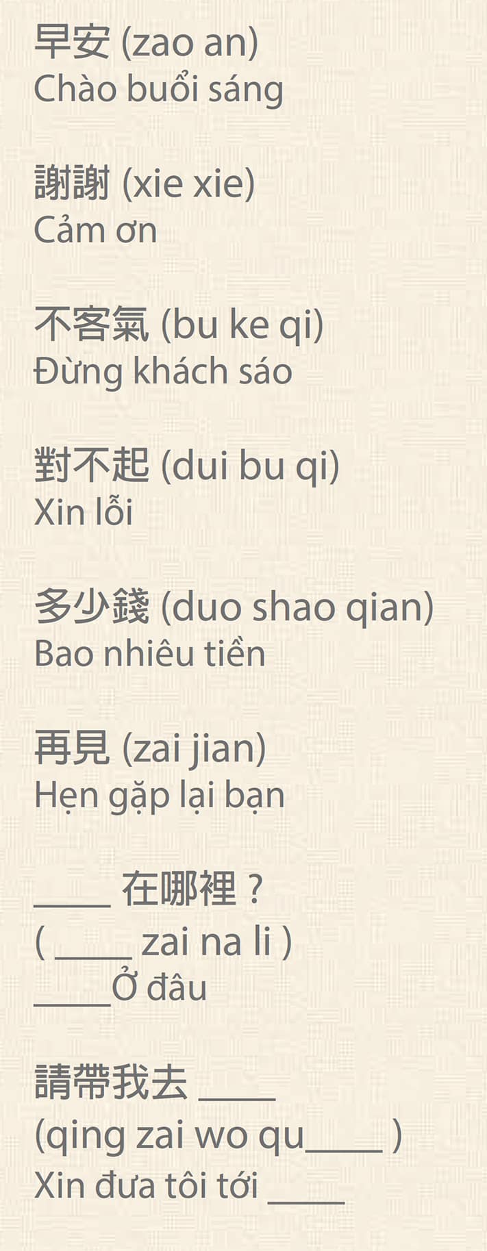 Kinh-nghiệm-đi-Đài-Loan-Các-câu-giao-tiếp-cơ-bản 