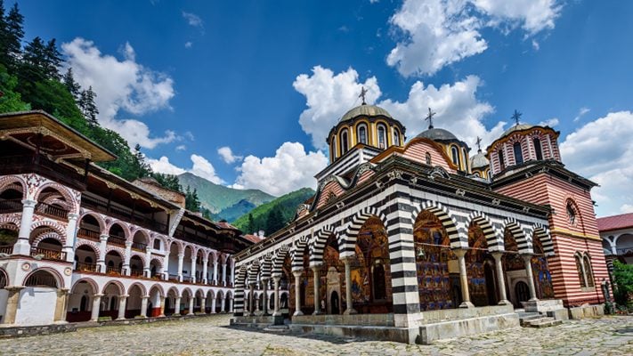 Rila monastery, a famous monastery in Bulgaria.