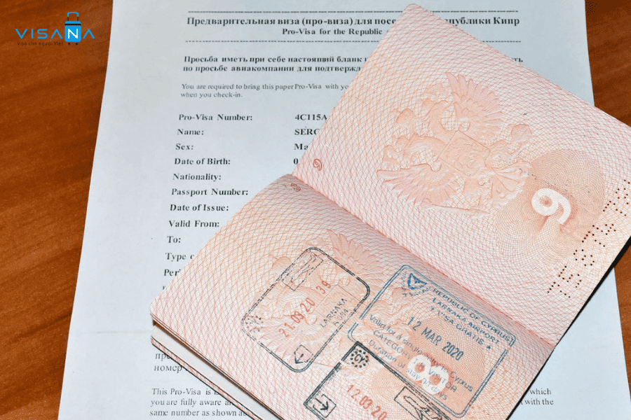 nộp hồ sơ xin visa síp visana