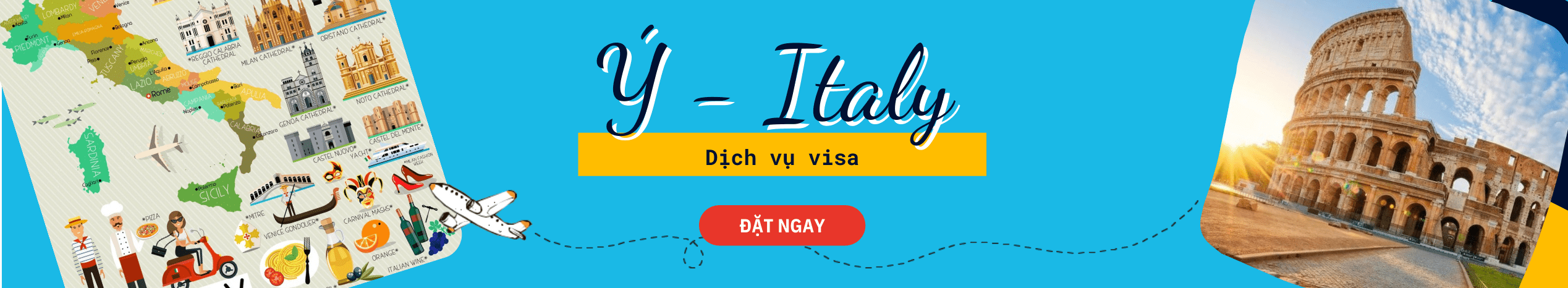 Dịch vụ làm Visa Ý du lịch & công tác