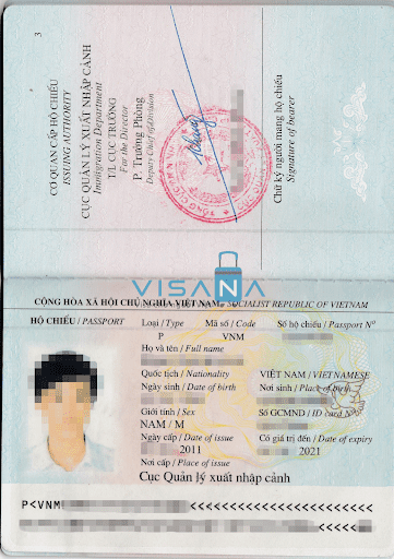 hộ chiếu trẻ em visana