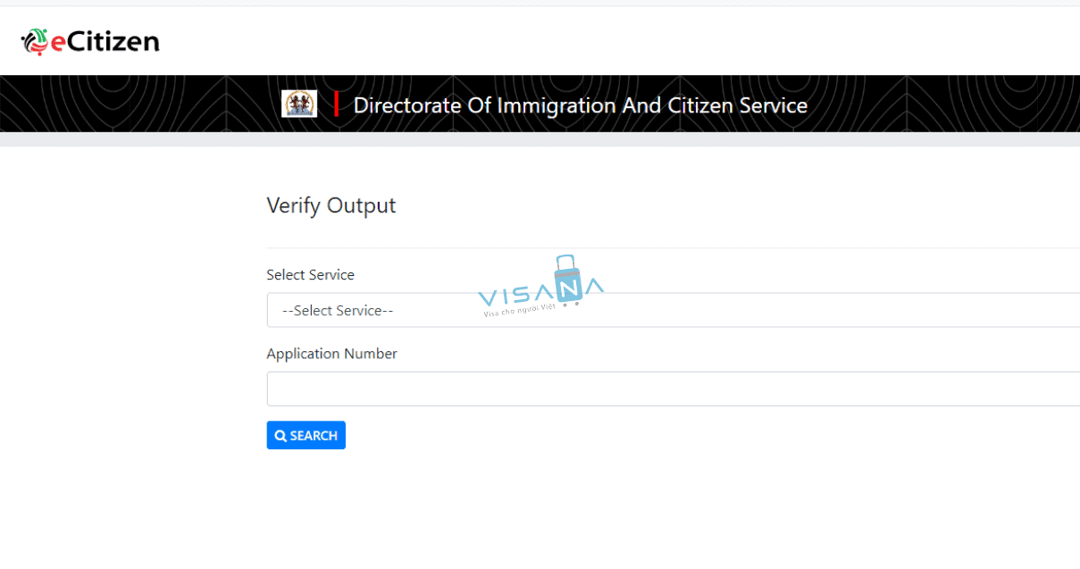 thủ tục xin e-Visa Kenya visana