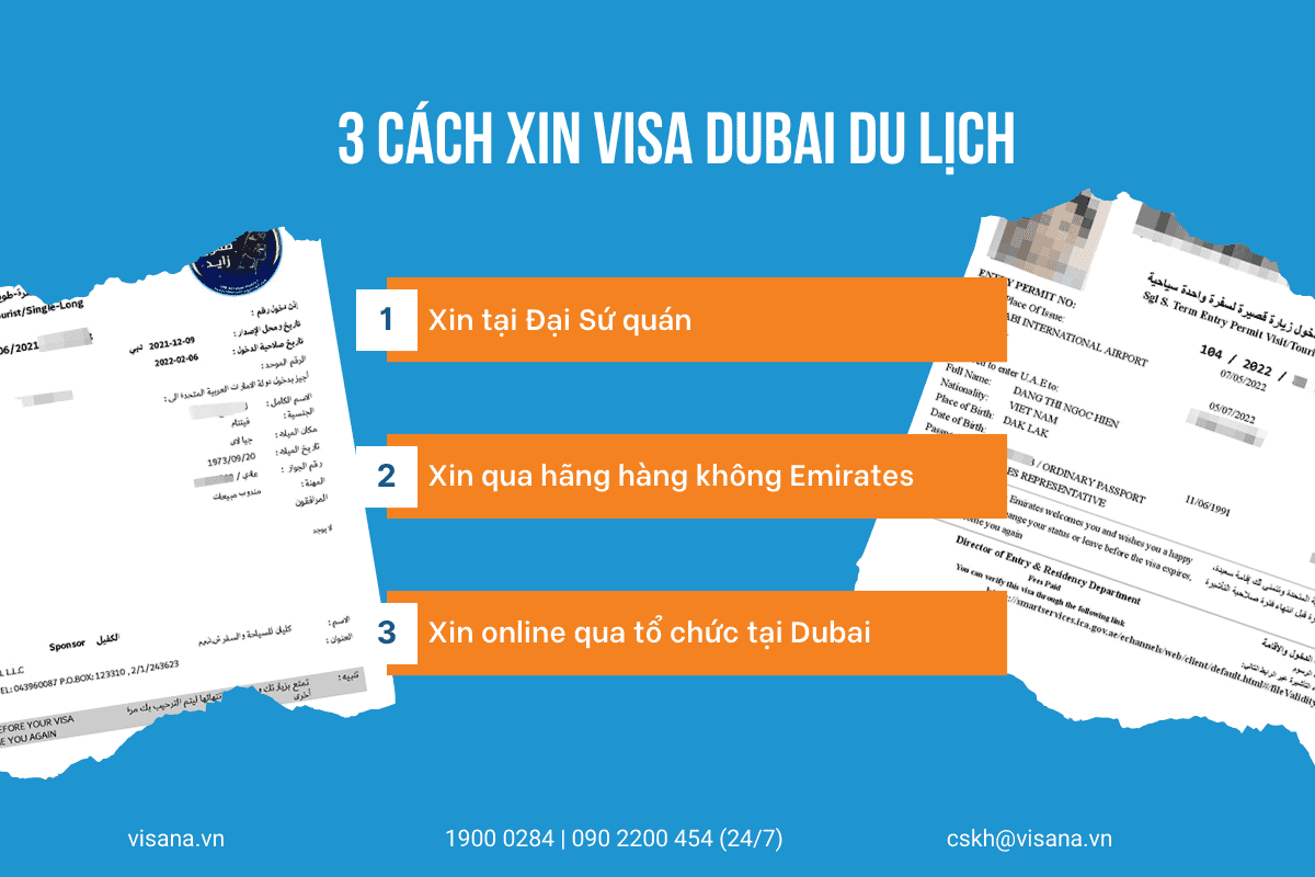 Hướng dẫn xin visa du lịch Dubai visana