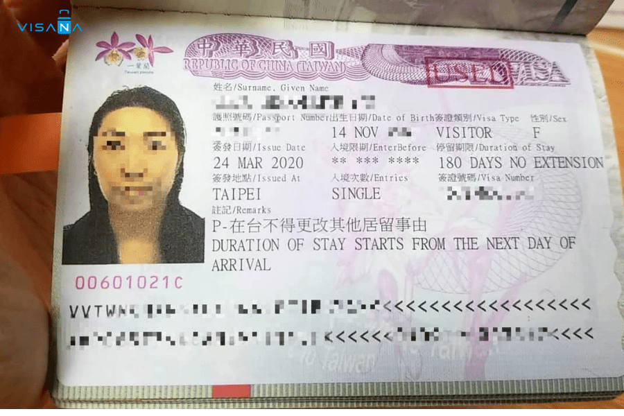 hồ sơ xin visa Đài Loan visana