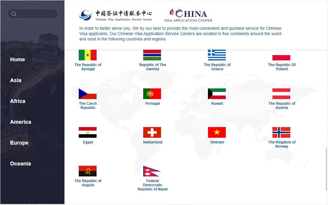 điền đơn van lơn visa Trung Quốc trực tuyến visana