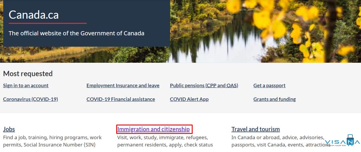 Kiểm tra kết quả visa Canada online - VISANA