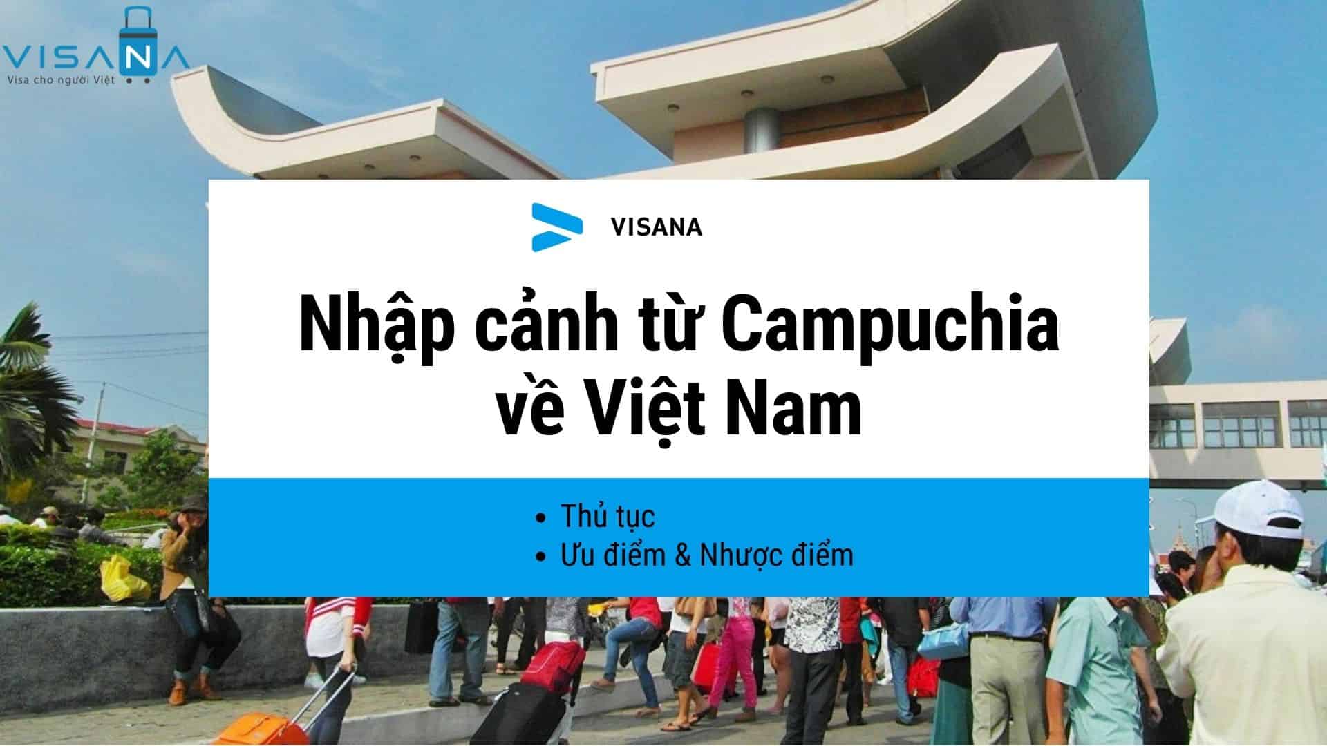 Nhập cảnh từ Campuchia về Việt Nam