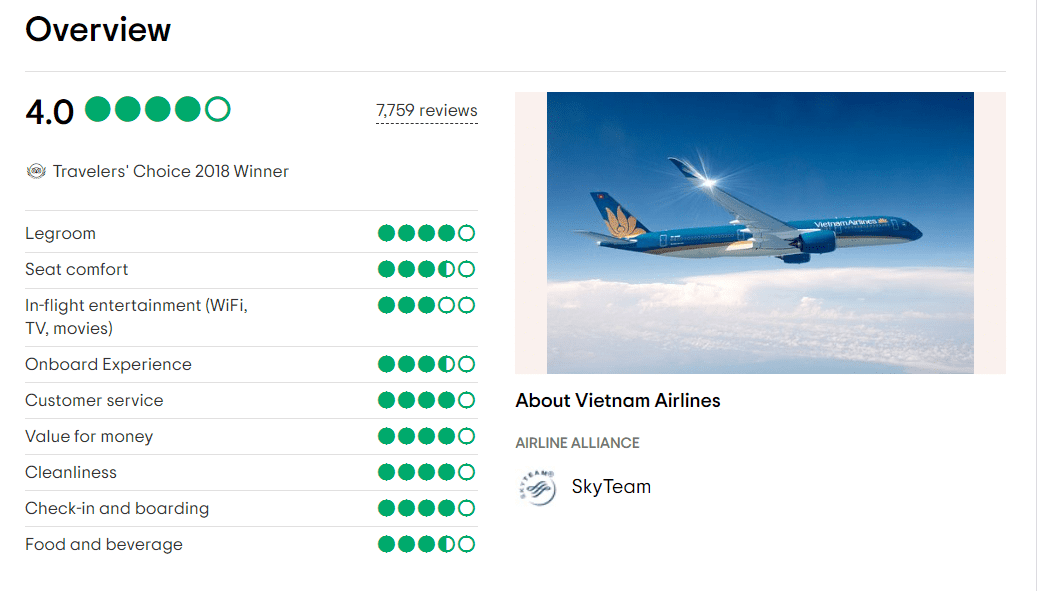 Review Hãng hàng không Vietnam Airlines - Vé máy bay đi Nhật Bản