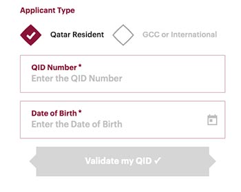 Chọn Applicant Type (Loại Đương đơn) khi xin thẻ Hayya Qatar - Visana
