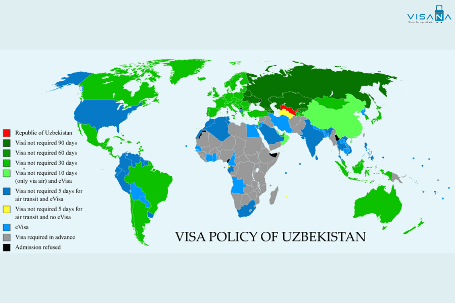 điều kiện xin e-visa Uzbekistan visana