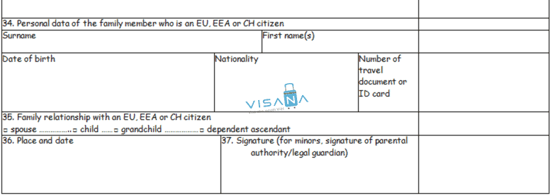 thông tin công dân EU điền đơn xin visa hy lạp visana