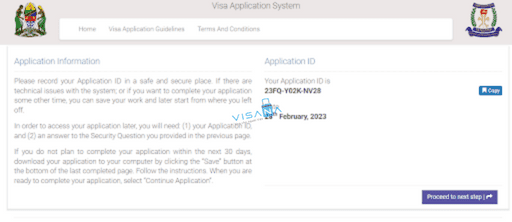 Quy trình thủ tục xin e-visa Tanzania visana2