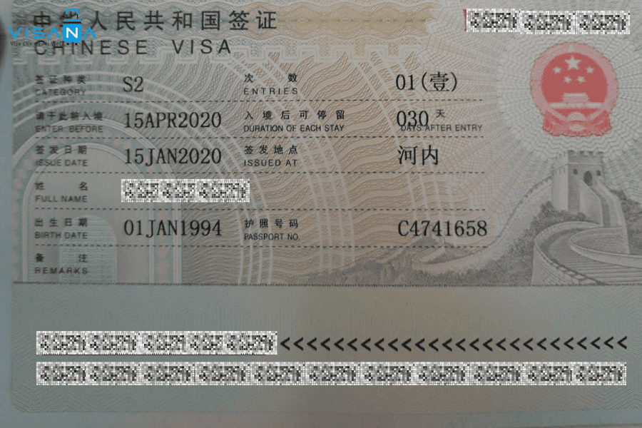 hồ sơ xin visa kết hôn Trung Quốc visana