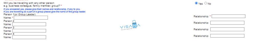 điền đơn xin visa ireland visana13