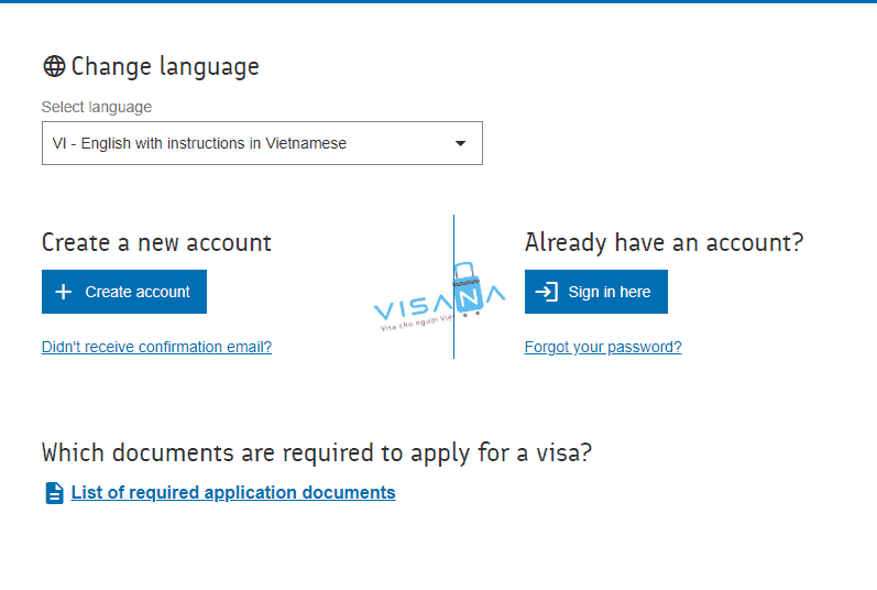 điền đơn xin visa phần lan visana 1