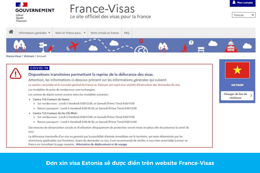 hồ sơ xin visa Estonia visana