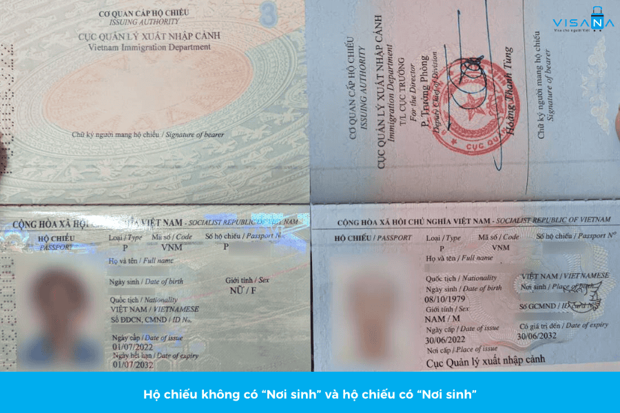 Tại sao cần thêm bị chú nơi sinh vào hộ chiếu visana