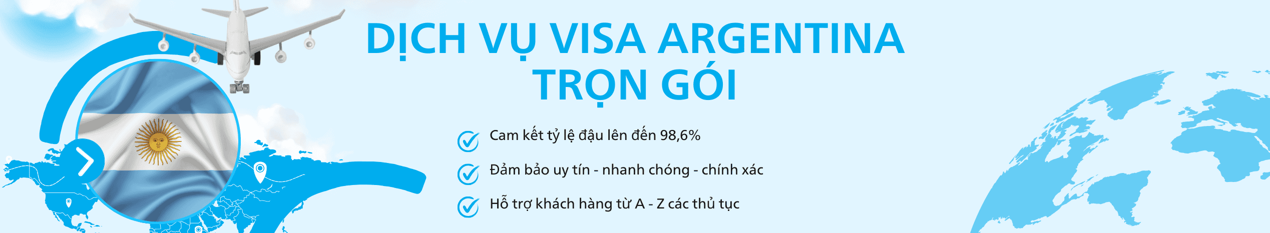 Dịch vụ hỗ trợ xin Visa Argentina du lịch & công tác