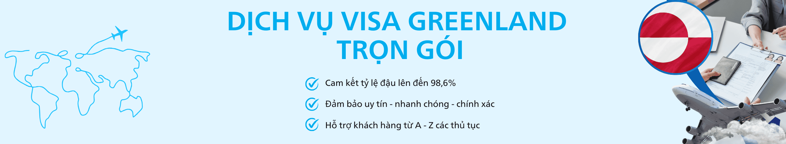 Dịch vụ hỗ trợ xin Visa Greenland du lịch & công tác