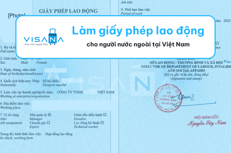 Dịch vụ xin giấy phép lao động Việt Nam visana