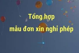 Tổng hợp mẫu đơn xin nghỉ phép