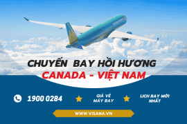 Đặt vé máy bay từ Canada về Việt Nam – Lịch bay tháng 2/2022