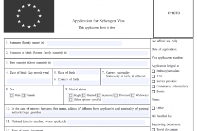 Hướng dẫn điền tờ khai xin visa Pháp
