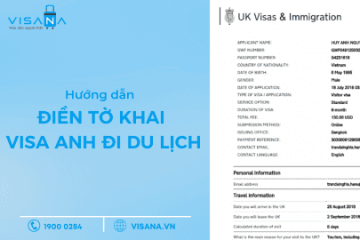 Hướng dẫn chi tiết cách điền tờ khai xin visa Anh du lịch