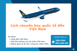Lịch mở đường bay quốc tế vào Việt Nam cho khách du lịch - công tác - thăm thân mới nhất