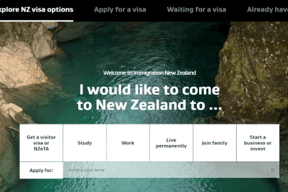 Hướng dẫn chi tiết xin visa New Zealand online